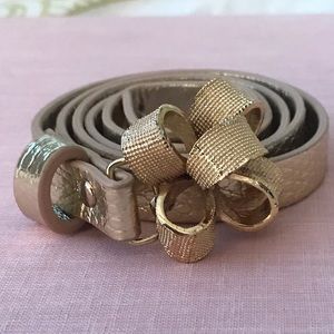 Lilly Pulitzer Gold Bow Belt